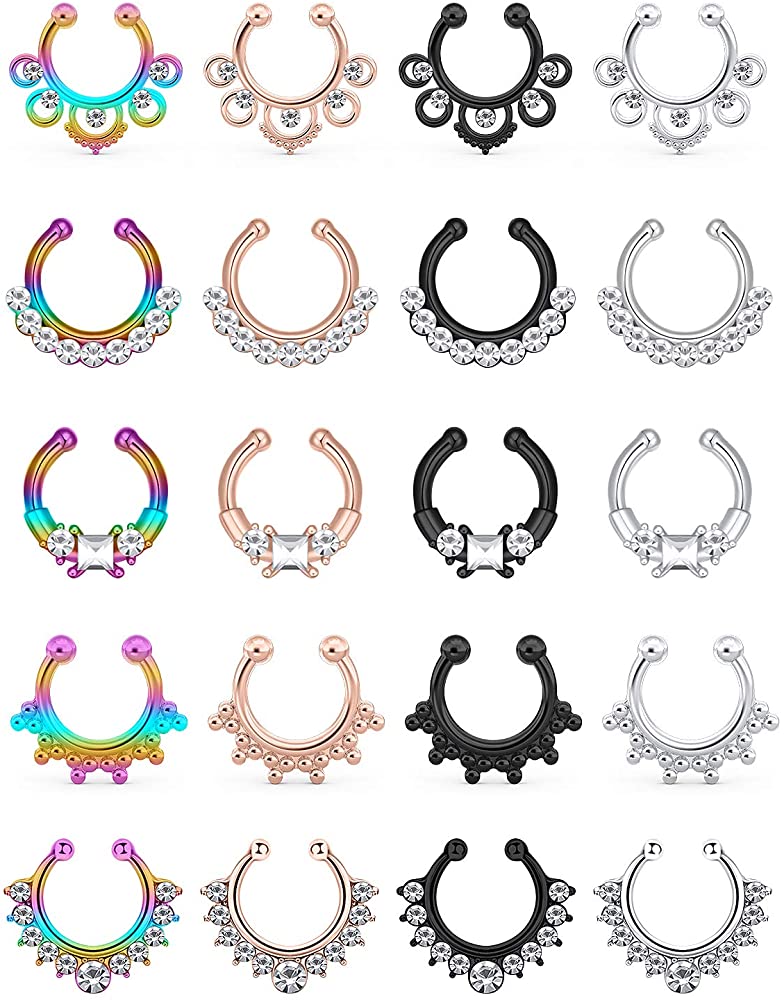 5 Septum Nose Rings