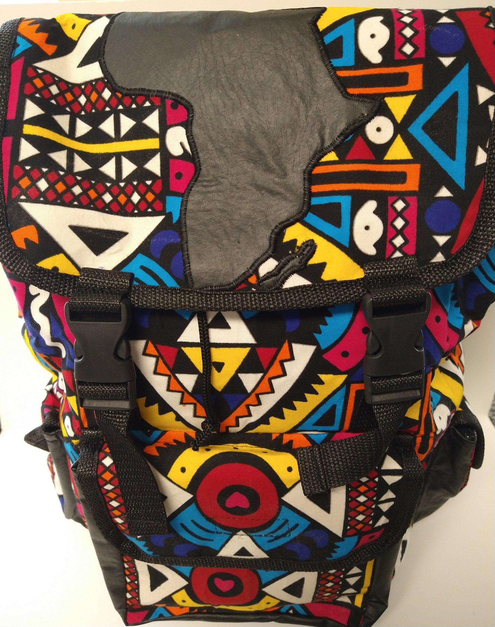 Double Strap Africa Ankara Backpack