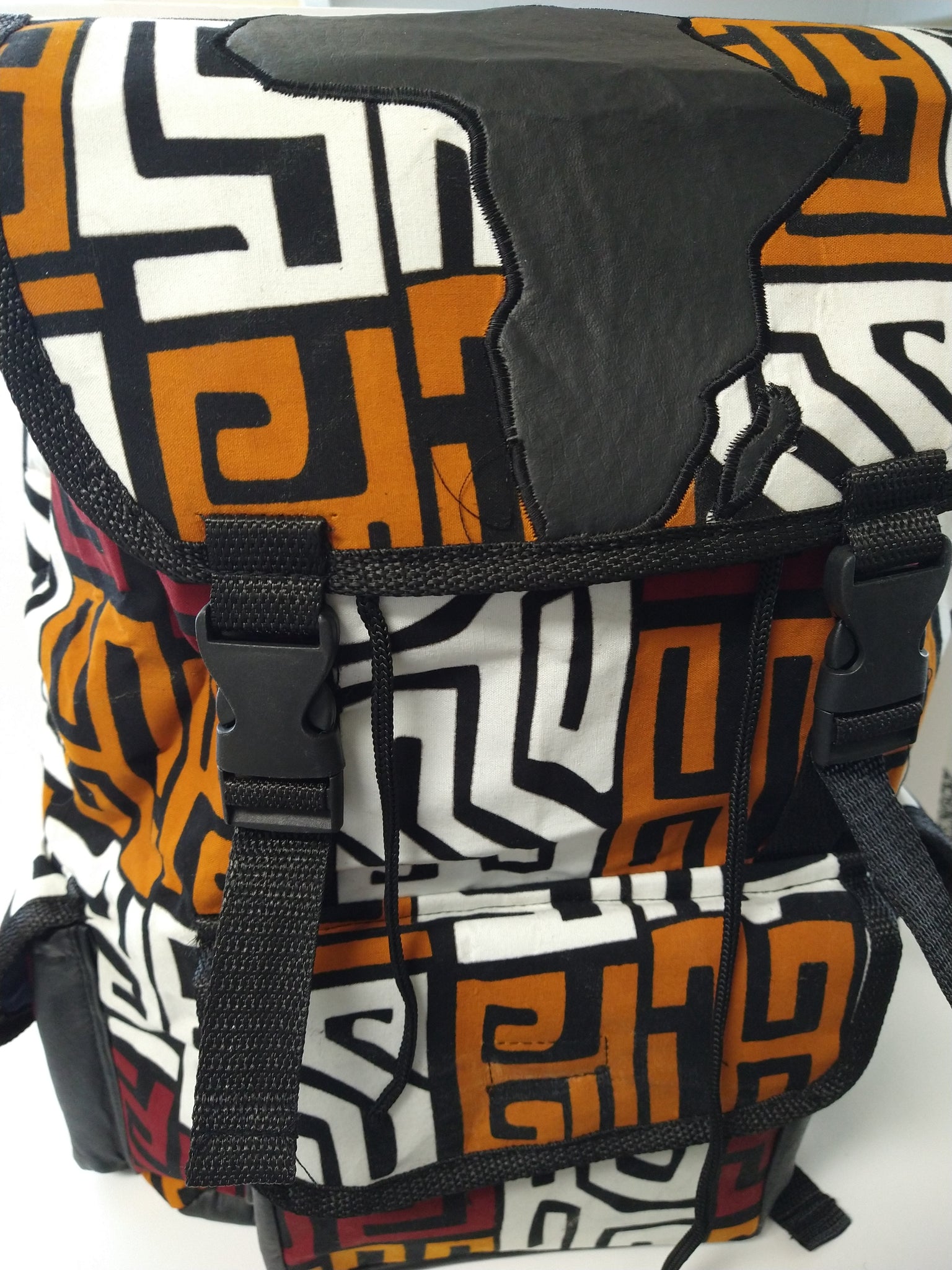 Double Strap Africa Ankara Backpack