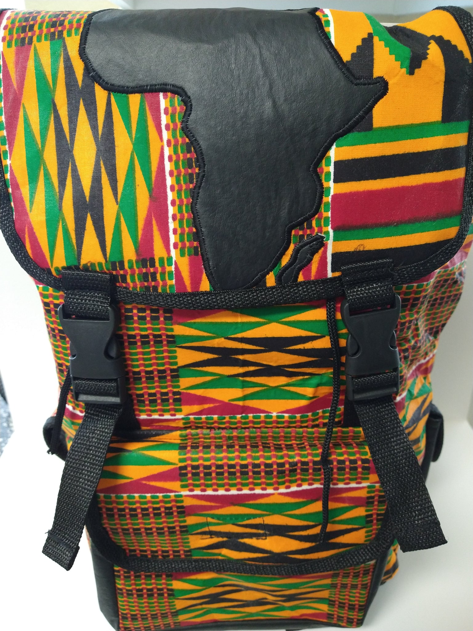 Double Strap Africa Ankara Backpack