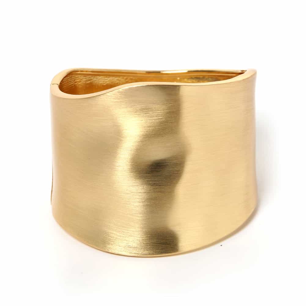 African Gold Bracelet Wide Bangle